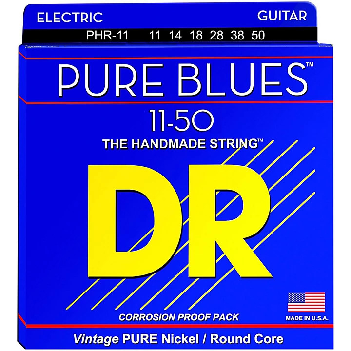 DR PURE BLUESÃ¢â€žÂ¢ - Pure Nickel Electric Guitar Strings: Heavy 11-50