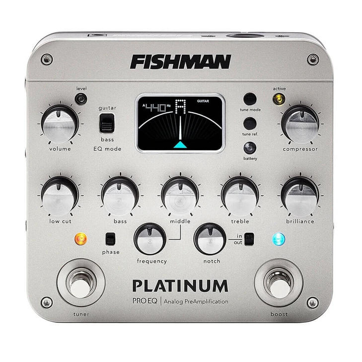 Fishman - Platinum Pro EQ - Analog PreAmplification and D.I. Pedal