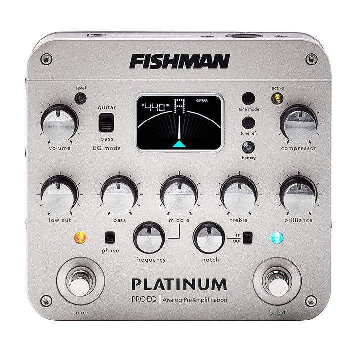 Fishman - Platinum Pro EQ - Analog PreAmplification and D.I. Pedal