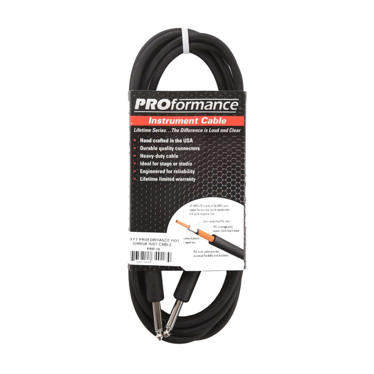 PROformance PRP10 - Instrumental Cable - 10FT (PRP10)