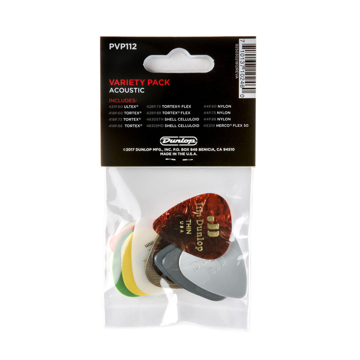 Dunlop Pick Acoustic Var Pk-12/Plypk