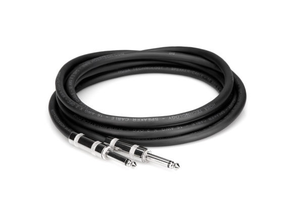 Hosa SKJ-603 Speaker Cable 1/4 in TS to Same, 3'