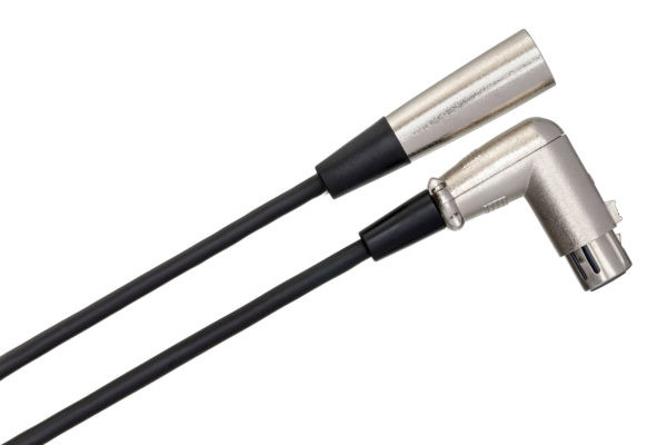 Hosa 15' Balanced Interconnect Right Angle XLR