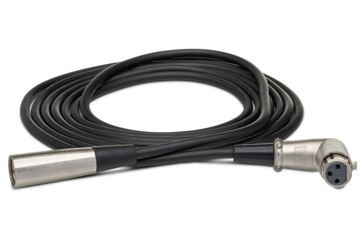 Hosa Balanced Interconnect RA XLR3F to XLR3M