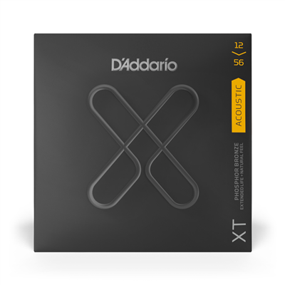 D'addario XT Acoustic Phosphor Bronze LT Top/ MED Bottom 12-56