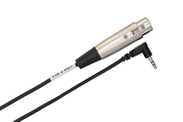 Hosa Mic Cable XLR3F to RA 3.5mm TRS