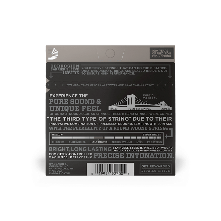 D'addario Half Round 10-46 String Set