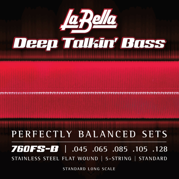 LaBella 760FS-B Deep Talkin' Bass, Flats, 5-String - Standard 45-128