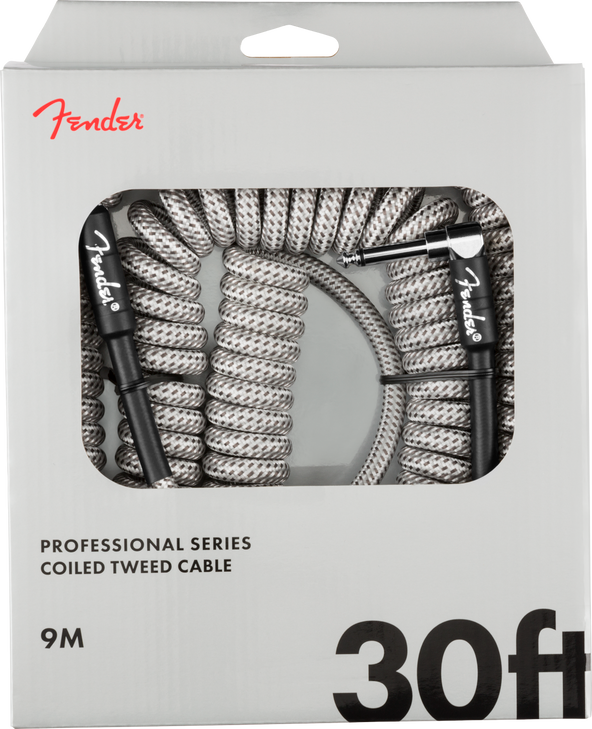 Fender - Professional Series - Tweed Coil Cable - 30' - White Tweed