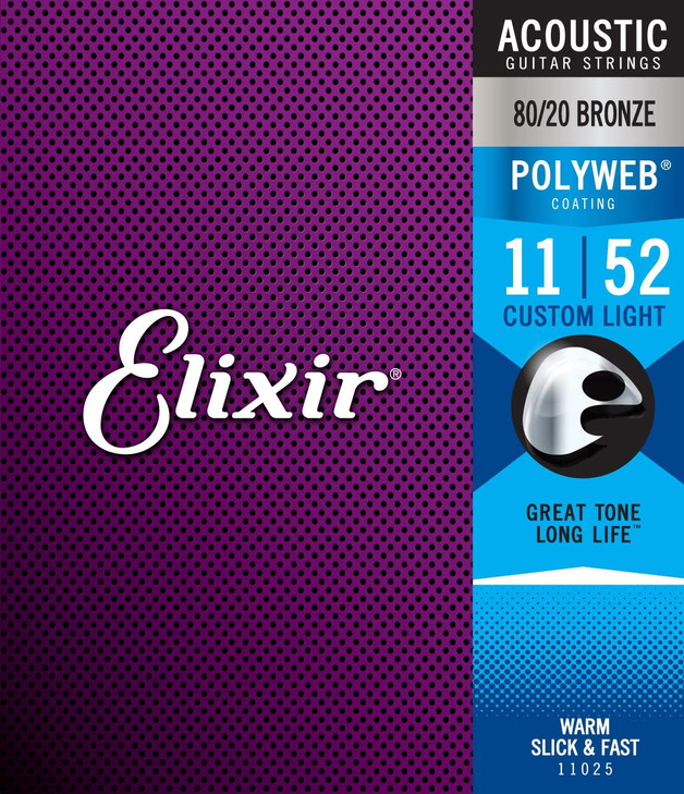 Elixir Polyweb Custom Light Acous .011-.052
