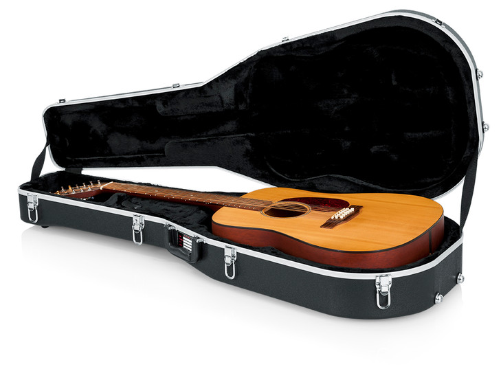 Gator - GC-DREAD-12 - Deluxe Molded Case for 12-String Dreadnought Guitars - Black