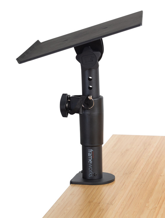 Frameworks by Gator - GFWSPKSTMNDSKCMP - Clamp-On Studio Monitor Stand