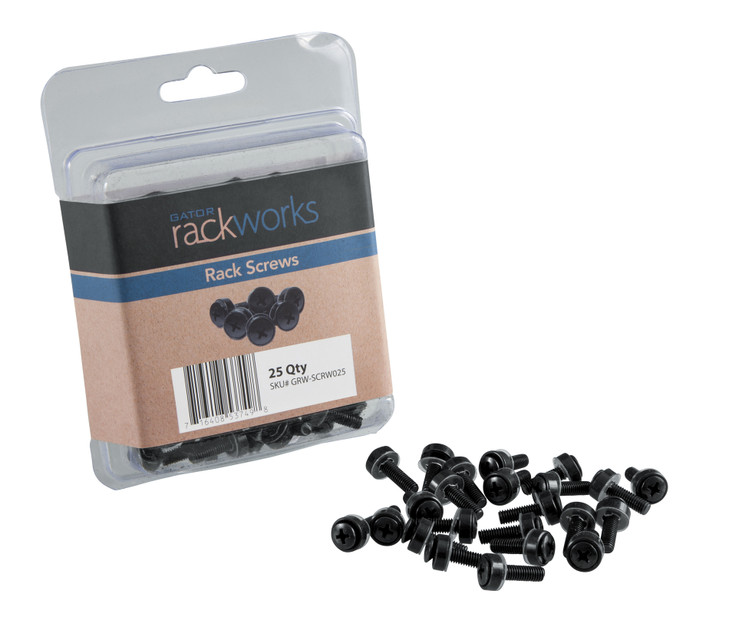 Gator - GRW-SCRW025 - Rack Screws - 25 Pack