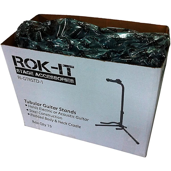 Rok-It Tubular Tripod Guitar Stand for Electric or Acoustic