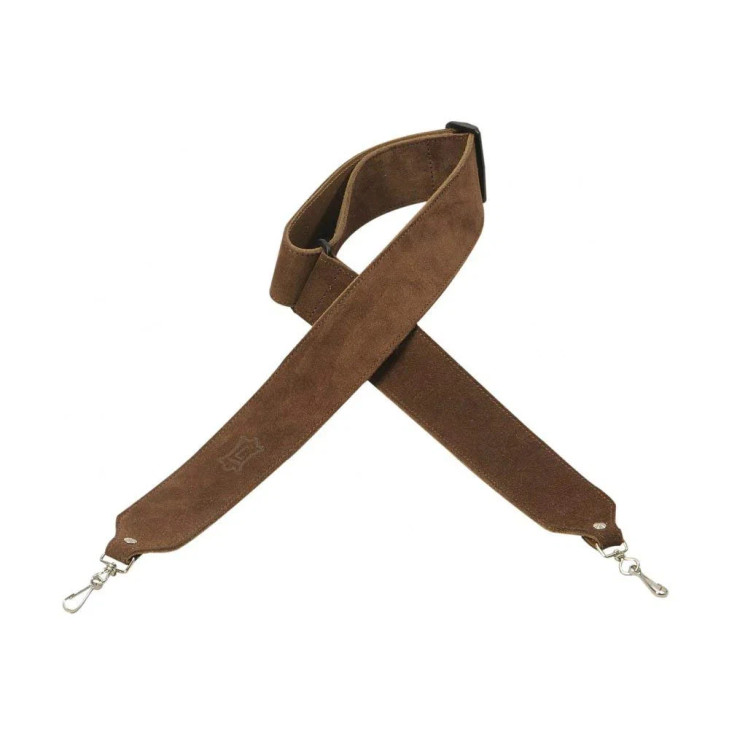 Levy's Leathers - Banjo Master Series M9S-BRN - Wide Brown Suede Banjo Strap - 2"