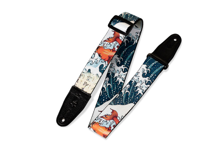 Levy's Leathers - MPD2-016 - Eastern Harmony Series - Polyester Guitar Strap - Koi Fish 