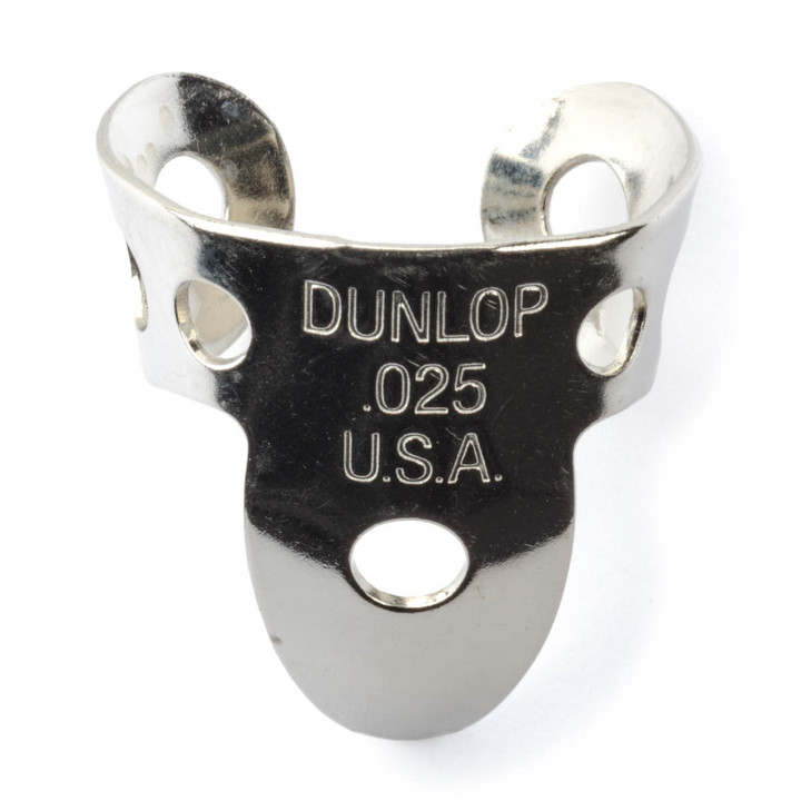 Dunlop - 33P025 - Nickel Silver Fingerpicks - Silver - 0.025in - Pack of 5