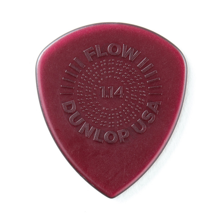 Dunlop - 549R114 - Flow Guitar Pick - Standard Grip - 1.14MM - Bag of 24