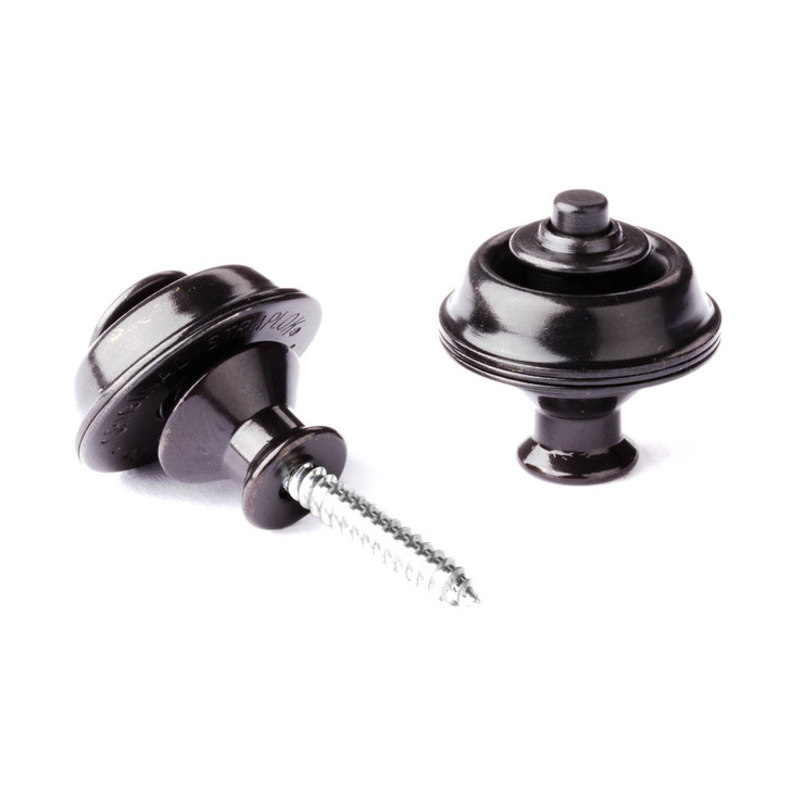 Dunlop - SLS1033BK - Dual-Design Strap Retainers - Set - Black Oxide