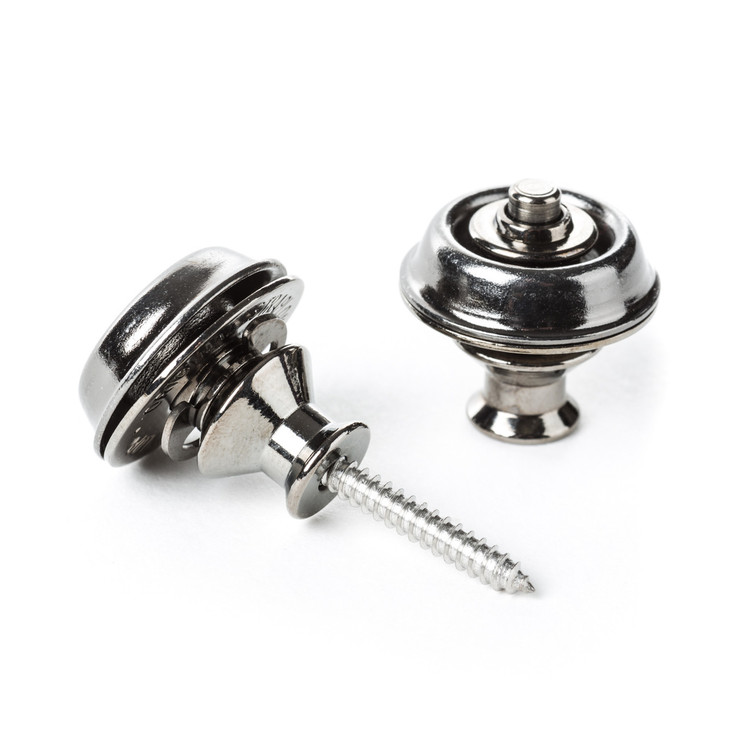 Dunlop - SLS1036BN - Dual-Design Strap Retainers - Set - Black Nickel 
