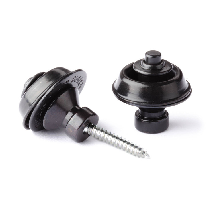 Dunlop - SLS1503BK - Traditional Strap Retainers - Set - Black Oxide 