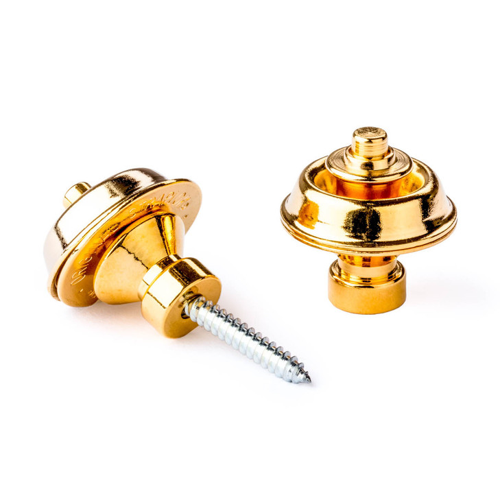 Dunlop - SLS1504G - Traditional Strap Retainers - Set - Gold Flash