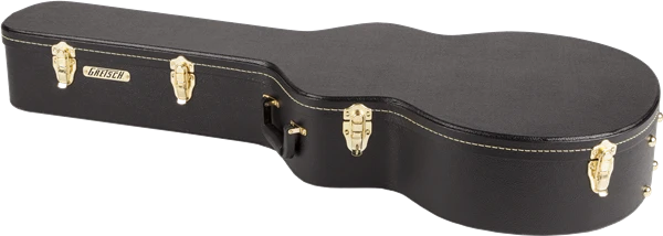 Gretsch - G6294 - Jumbo Flat Top Hardshell Guitar Case - Black w/ Purple Interior