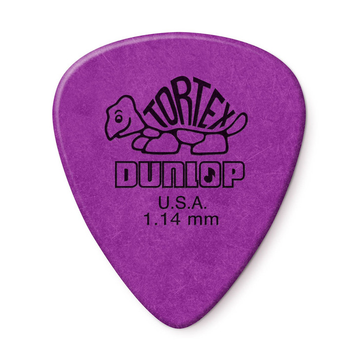 Dunlop - Tortex - Standard Guitar Picks - 1.14mm - Purple - Pack of 12