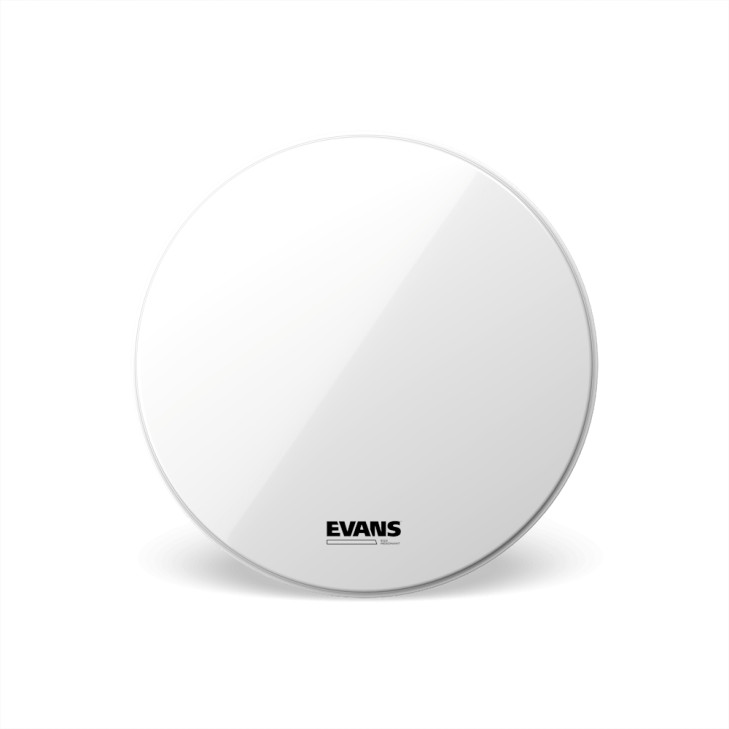 Evans by D'Addario - BD22RSW-NP - EQ3 Resonant Smooth Bass Drum Head - White - 22-Inch