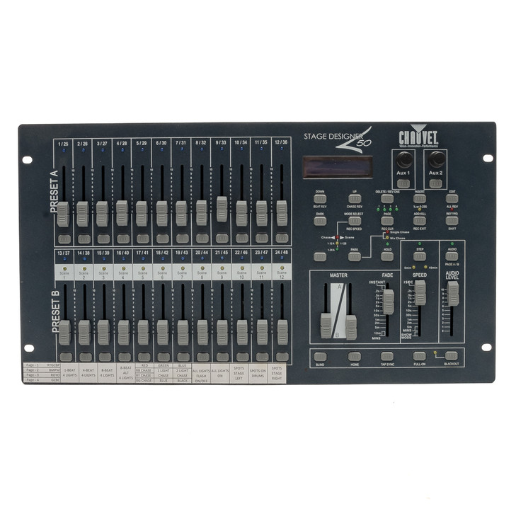 Chauvet - Stage Designer 50 - DMX Lighting Controller - w/ PSU, x0275 (USED)