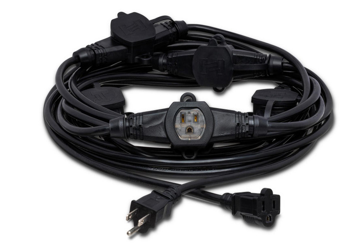 Hosa - NEMA 5-15R to 5-15P Power Distribution Cord (30')