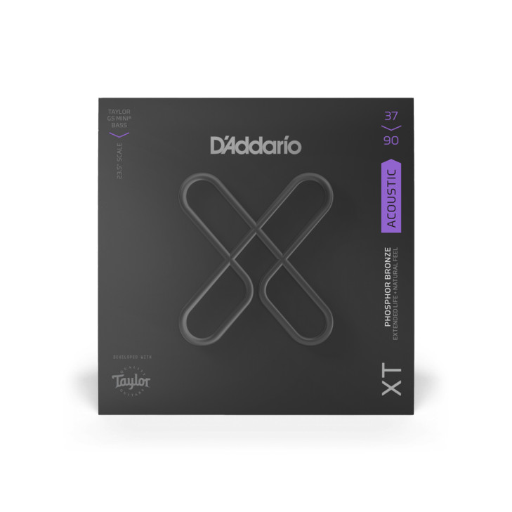 D'Addario EXPPBB190GS GS Mini Acoustic Bass Custom Light .037-.090 Coated Phosphor Bronze Strings
