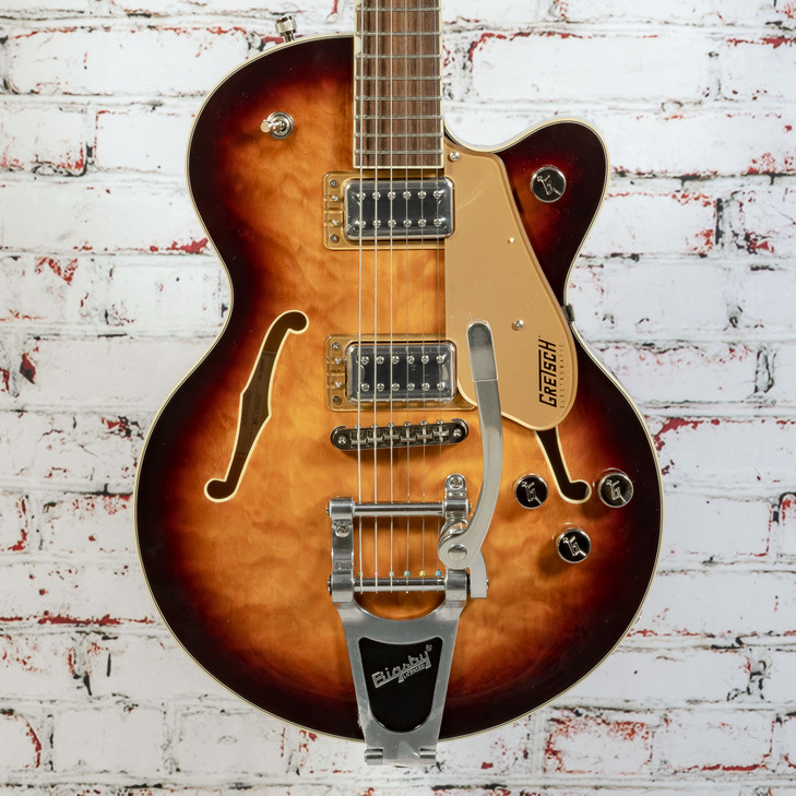 Gretsch G5655T-QM Electromatic Center Block Jr. Quilt Semi-hollowbody Electric Guitar - Sweet Tea
