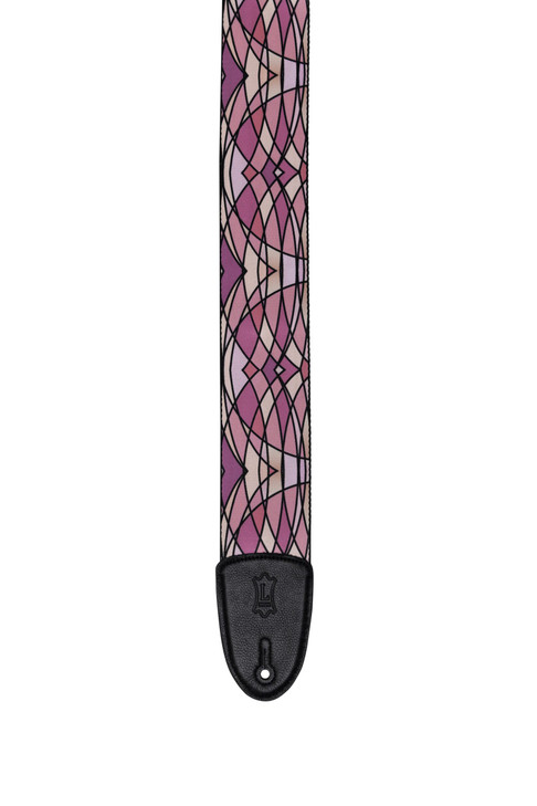 Levy's MP3SG-006 Stained Glass Guitar Strap - Pink