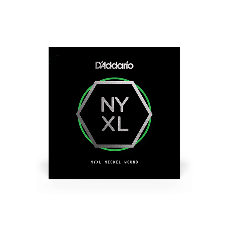 D'addario NYNW028 NYXL Nickel Wound Electric Guitar Single String, .028