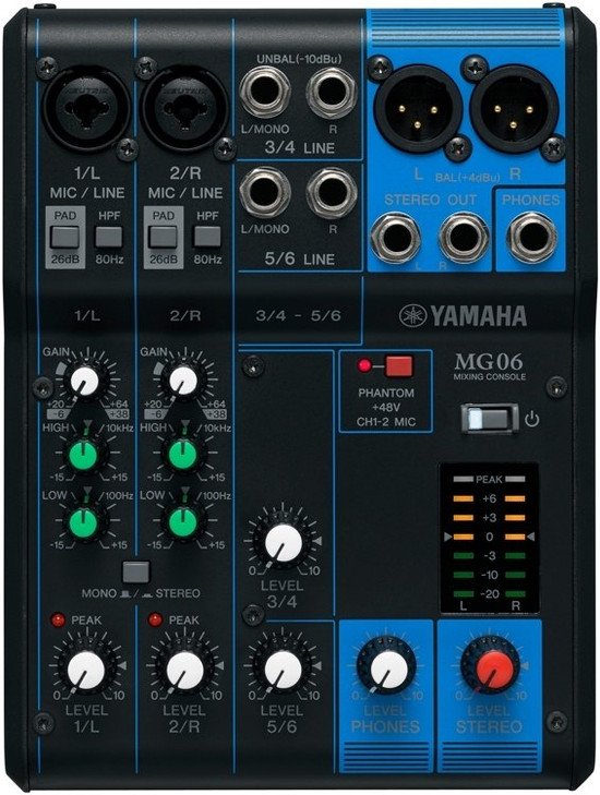 YAMAHA 6-Input Stereo Mixer
