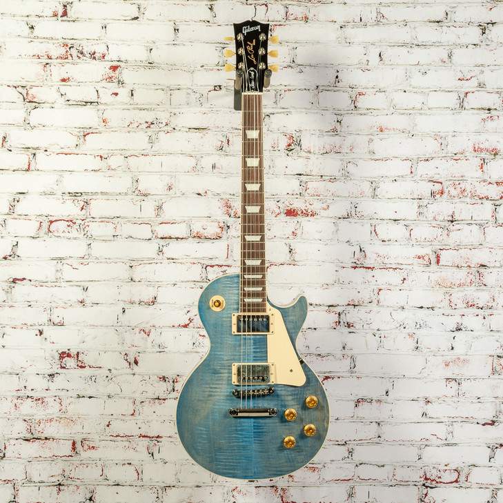 Gibson - Les Paul Standard 50s Figured Top - Electric Guitar - Ocean Blue - w/ Hardshell Case