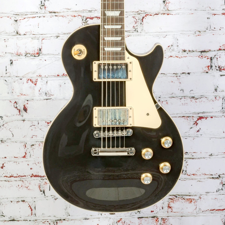 Gibson - Les Paul Standard 60s Plain Top - Electric Guitar - Ebony - with Hardshell Case
