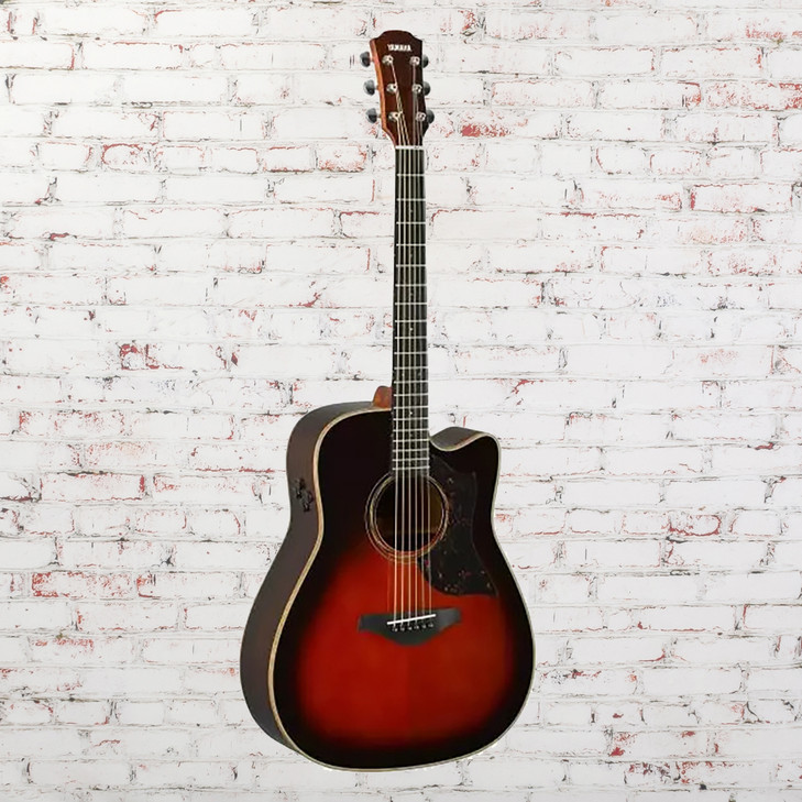 YAMAHA A3R TBS FOLK CUTAWAY ACOUSTIC ELECTIC GUITAR - ROSEWOOD - TOBACCO BROWN SUNBURST