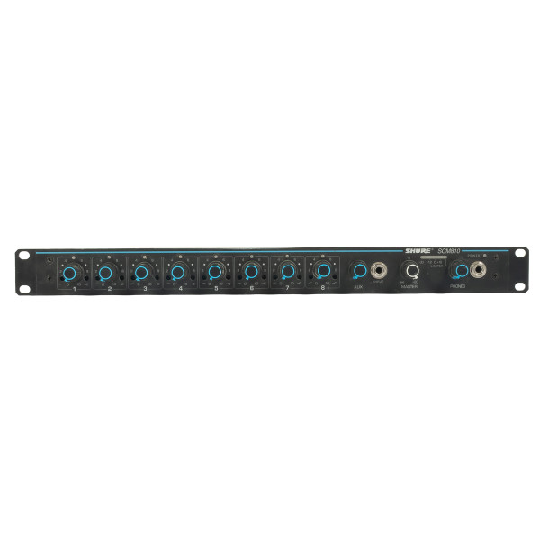Shure - SCM810 8 Channel Mic Mixer 1U Rack - USED