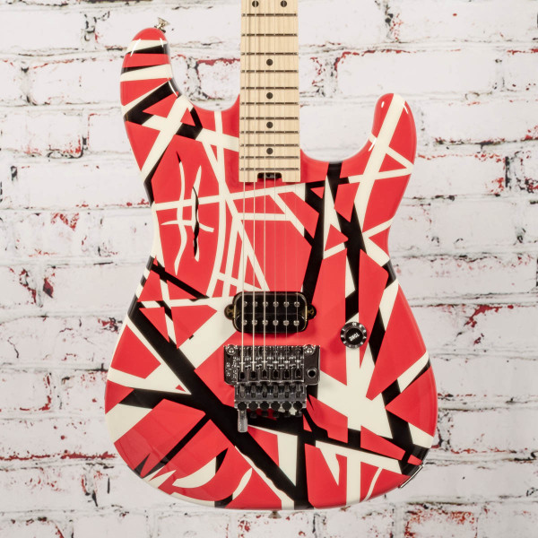 EVH Striped Series Red with Black Stripes Electric Guitar x1427 USED
