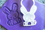 Easter set cutter and embosser, bunny, chick, basket, carrot