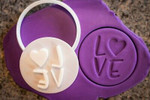 Love with heart cutter and embosser