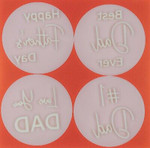 Father's Day cookie cutter set of 4