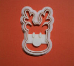 Reindeer Christmas cookie cutter and embosser