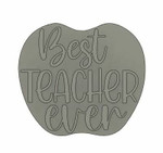 Best teacher ever apple cutter and embosser