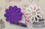 Flower cookie cutter and embosser, fondant stamp, 3D Printed