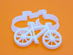 Bicycle cookie cutter and embosser, fondant stamp, 3D Printed