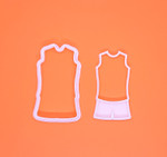 AFL Footy cookie cutter and embosser set, fondant stamp, 3D Printed