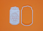 World's best dad can cookie cutter, fondant embosser, 3D Printed